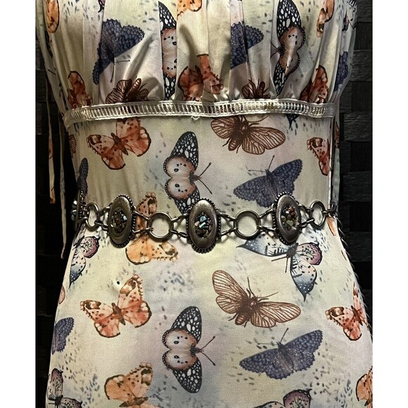 No Boundaries Women's Metal Chain Belt - Resin Rocks -  Stone Design -  Size M/L - Picture 11 of 11